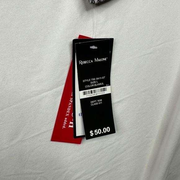 NWT Rebecca Malone Spandex Sweater Size Large - Picture 4 of 4